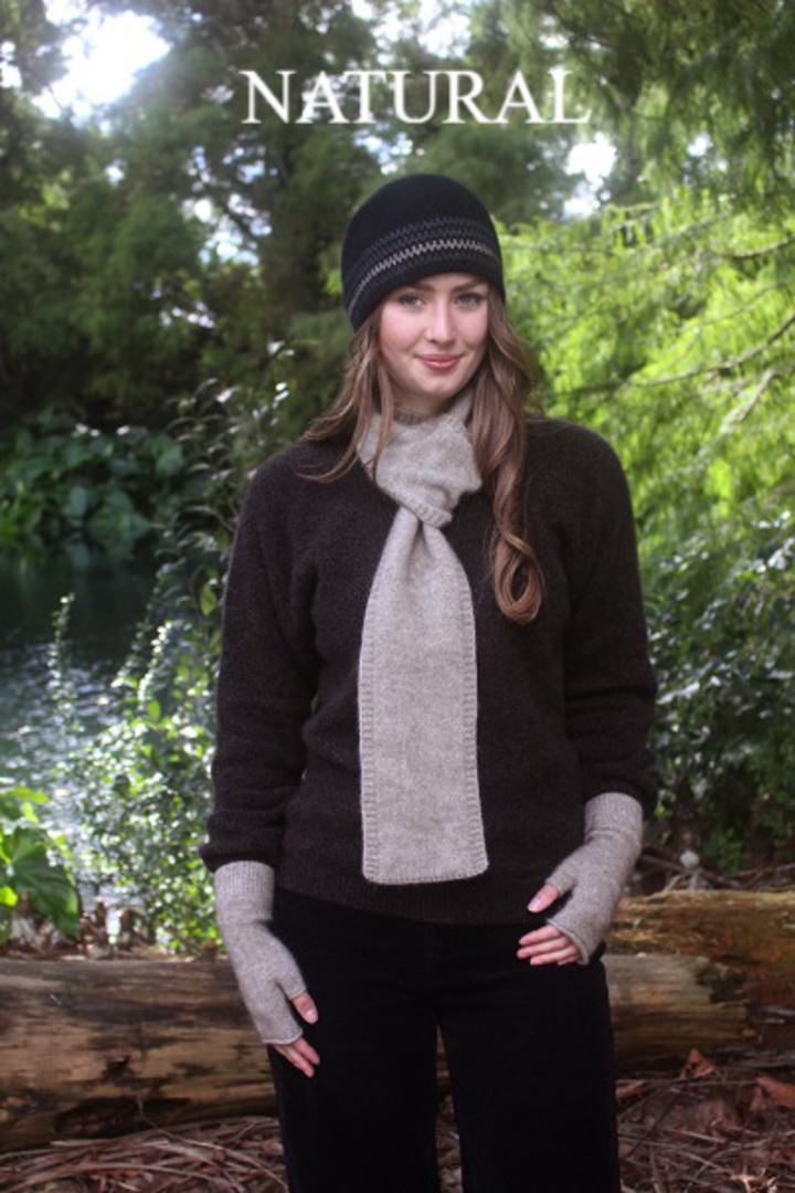 Merino Possum Urban Stripe Beanie image 2